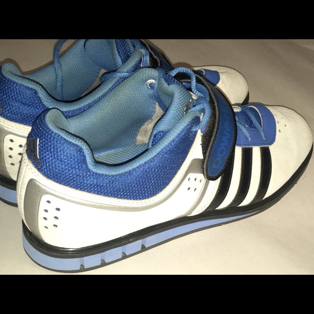 Adidas Mens Blue Powerlift 2.0 Shoes Sz 10 EUC